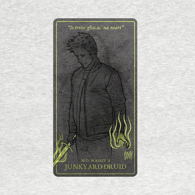 Colin McCool Junkyard Druid Playing Card Design by druidverse